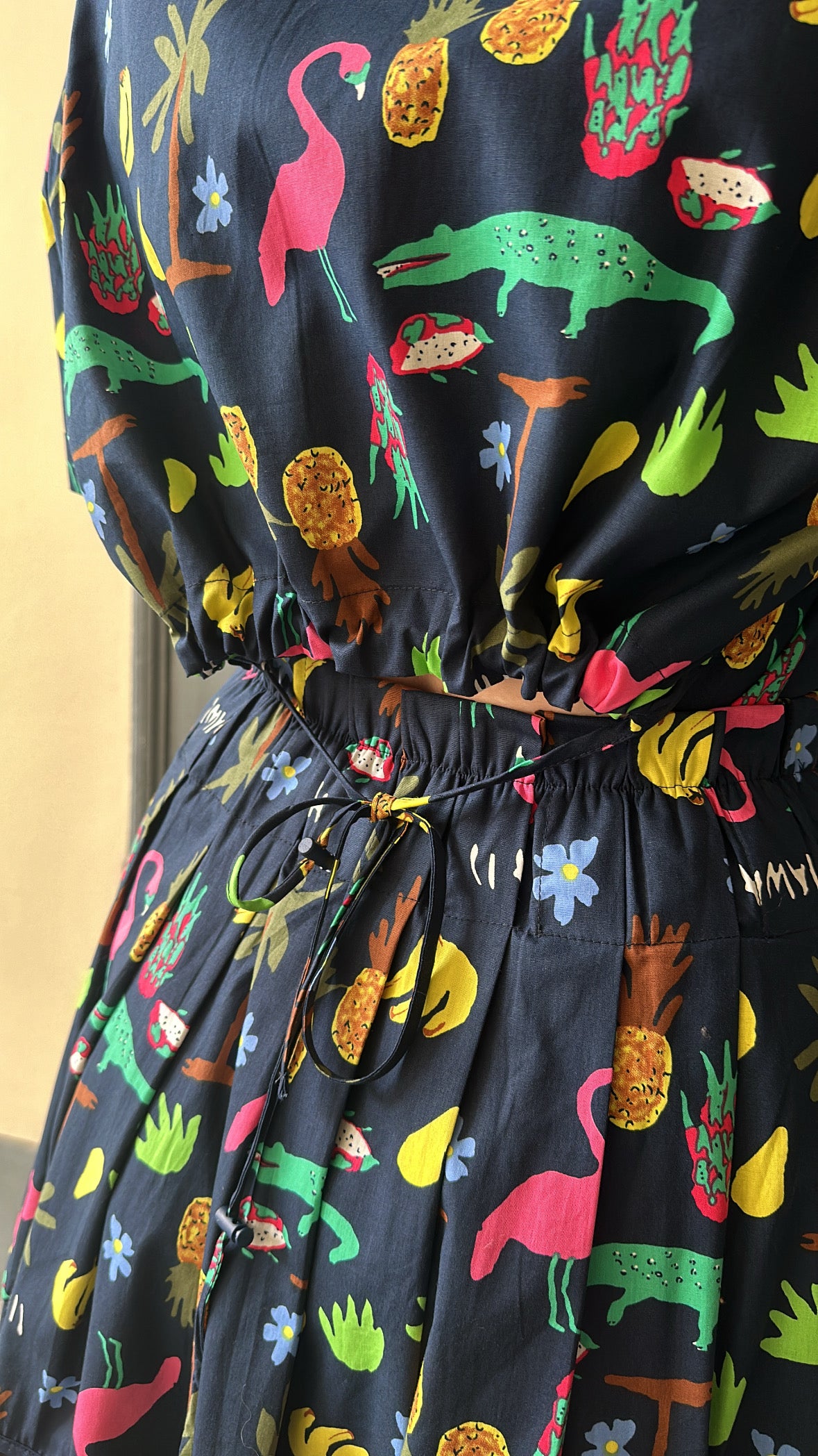 Chemise SUZANNE imprimée bleu marine