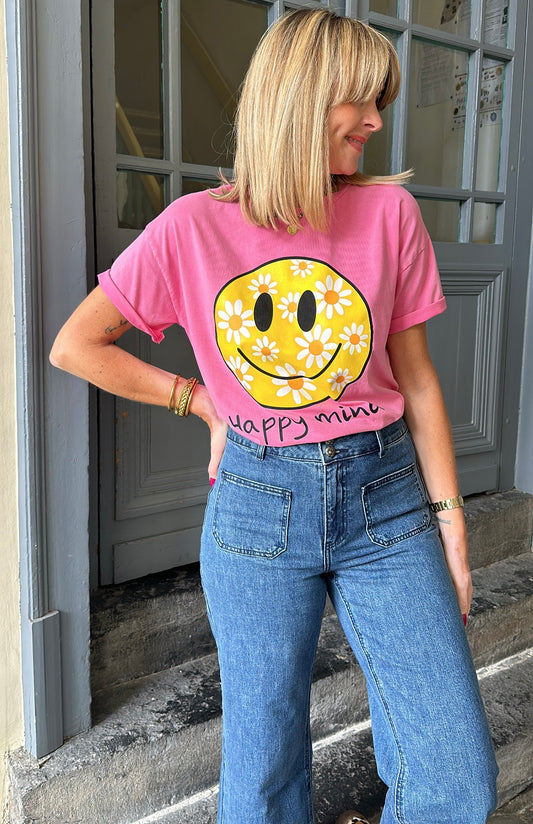 T-shirt HAPPY MIND Rose