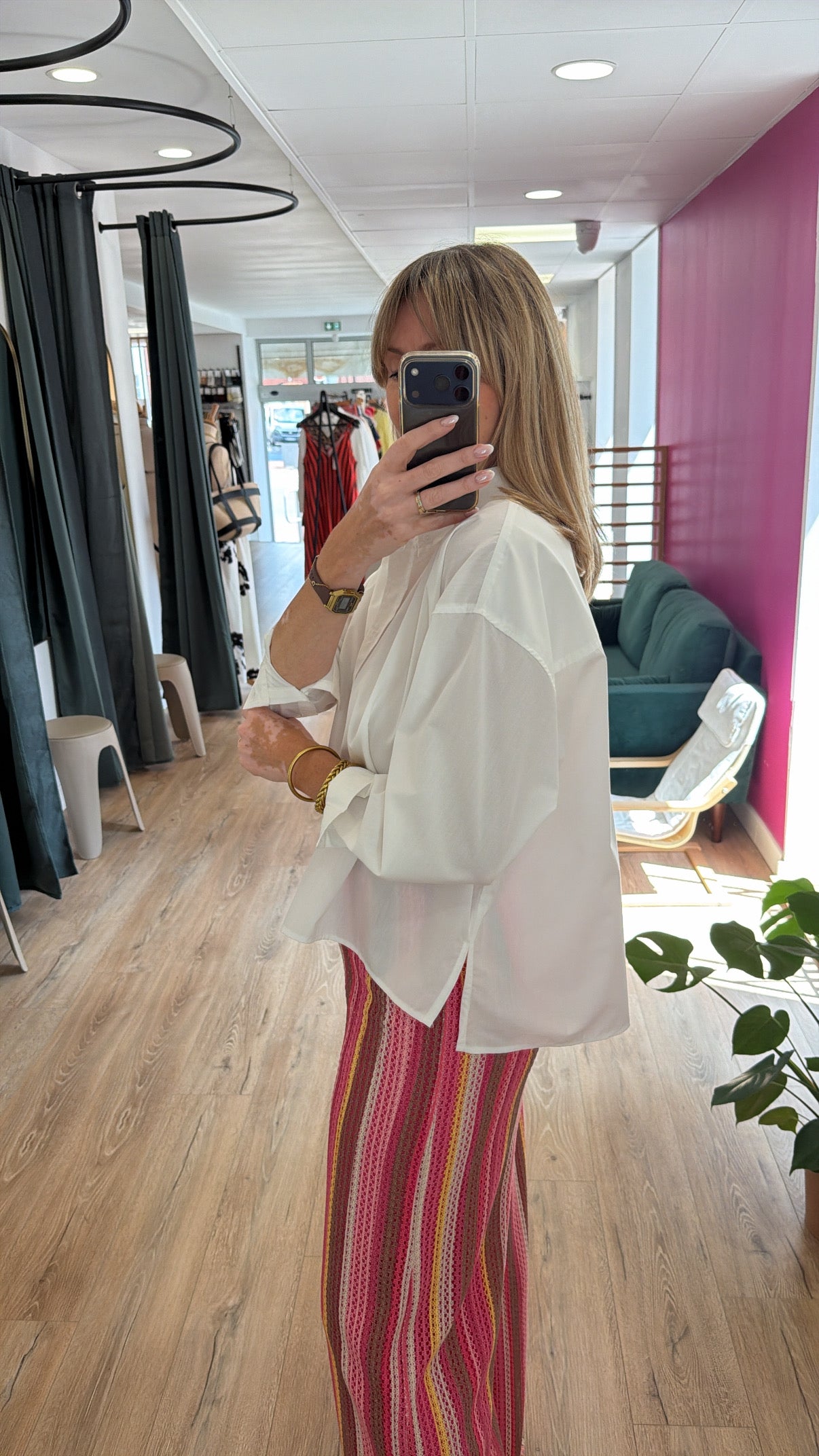 Chemise SIANA Blanc cassé