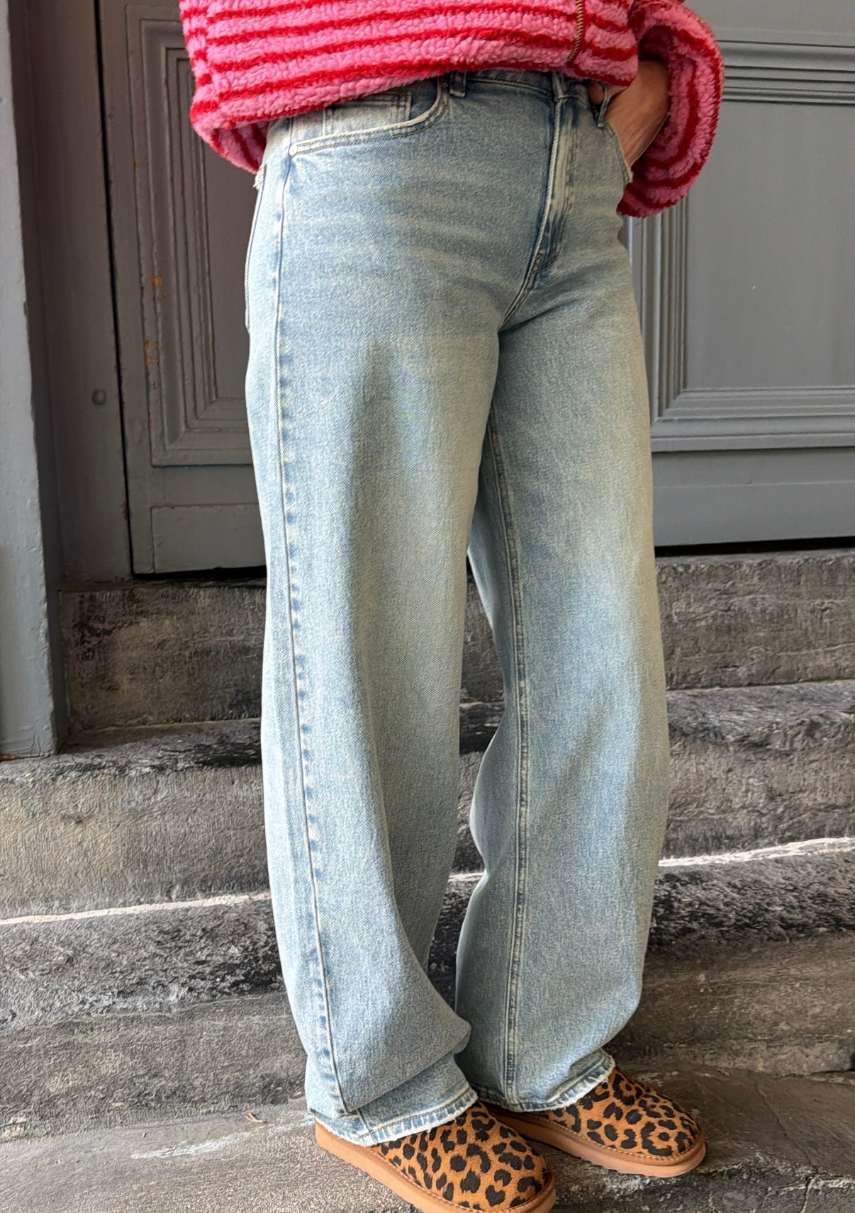 Jean barrel CASSIAN Denim clair