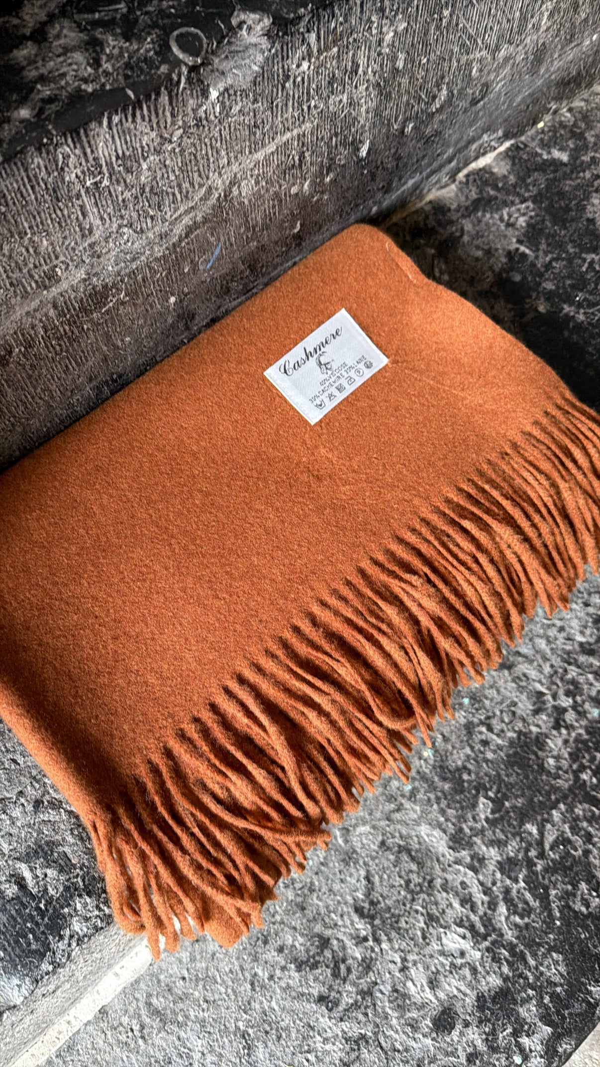 Maxi écharpe LOU Camel foncé