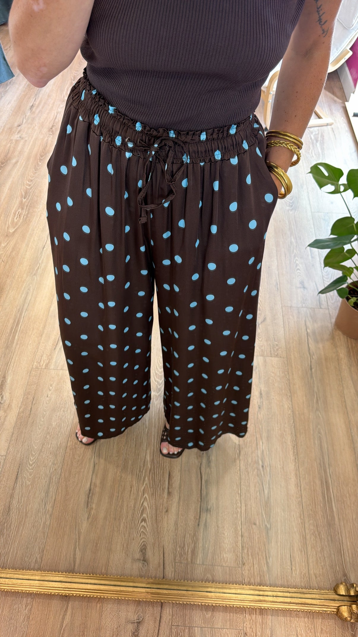 Pantalon ALEXIS Marron/Bleu