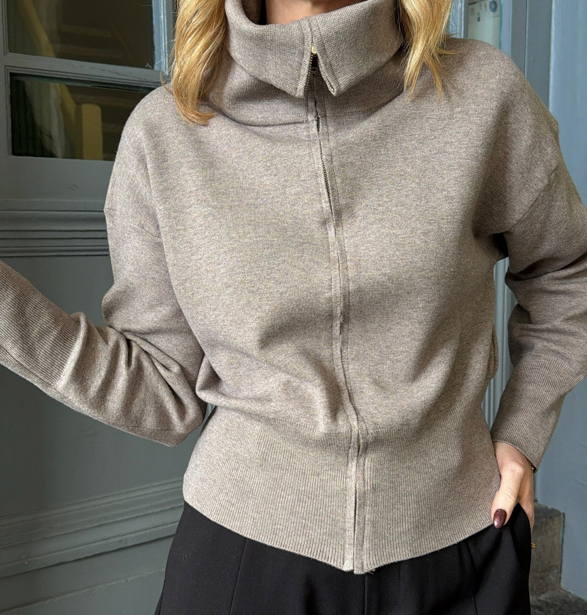 Cardigan AGATHE Taupe