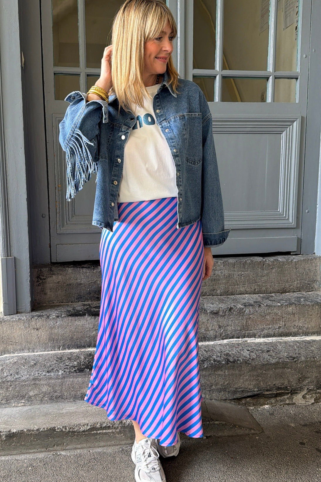 T-shirt AMOUR Blanc/Bleu