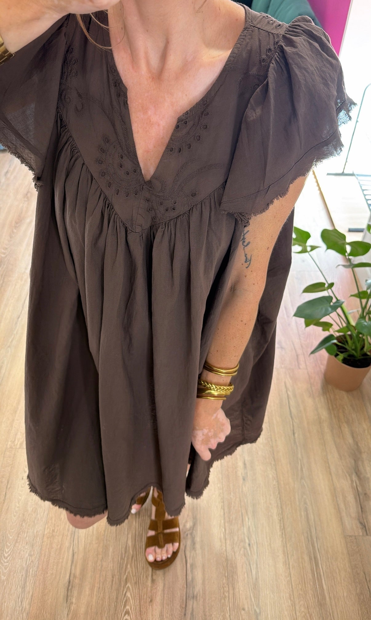 Robe MONISE Chocolat