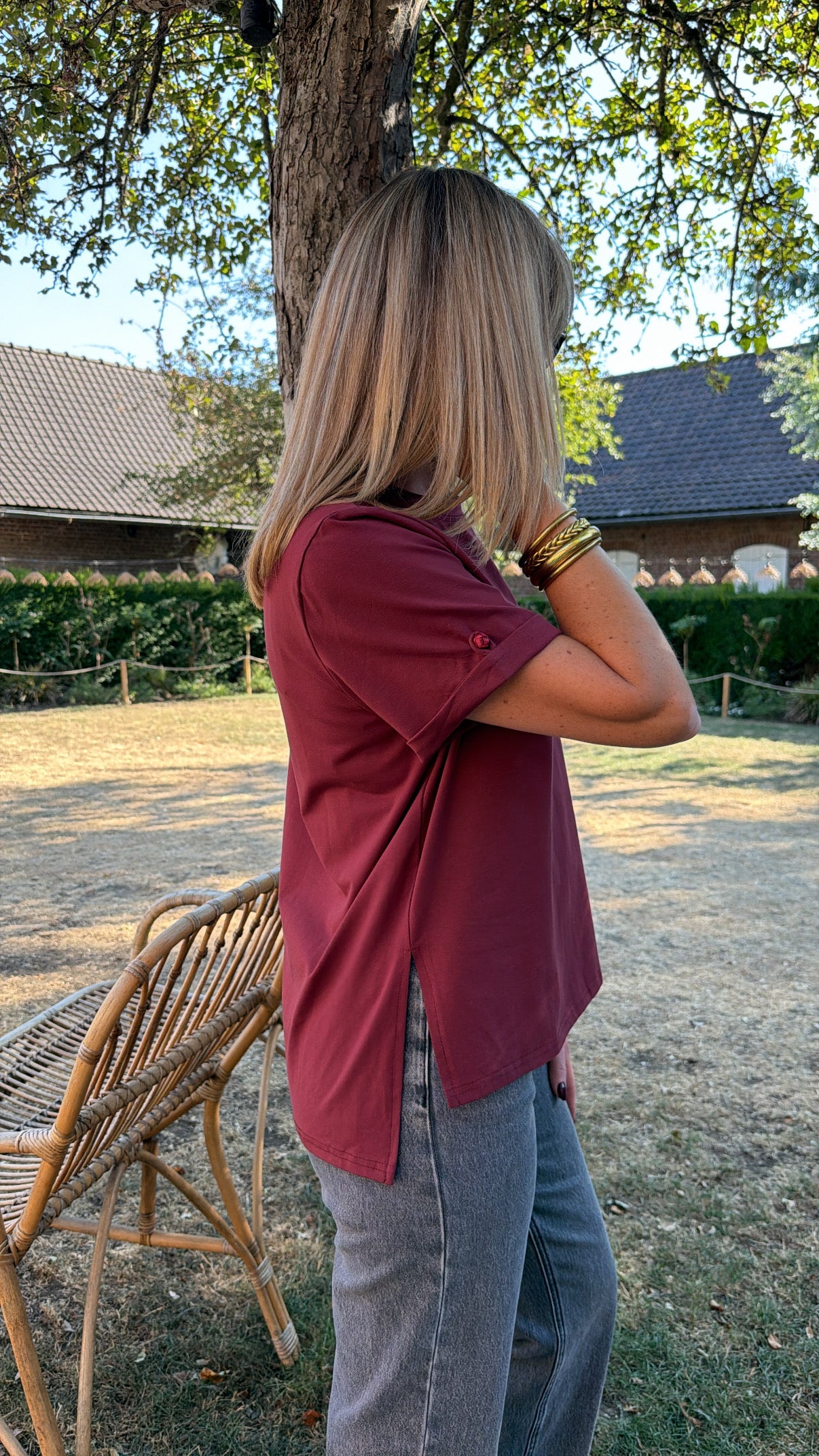T-shirt KYOTO Bordeaux