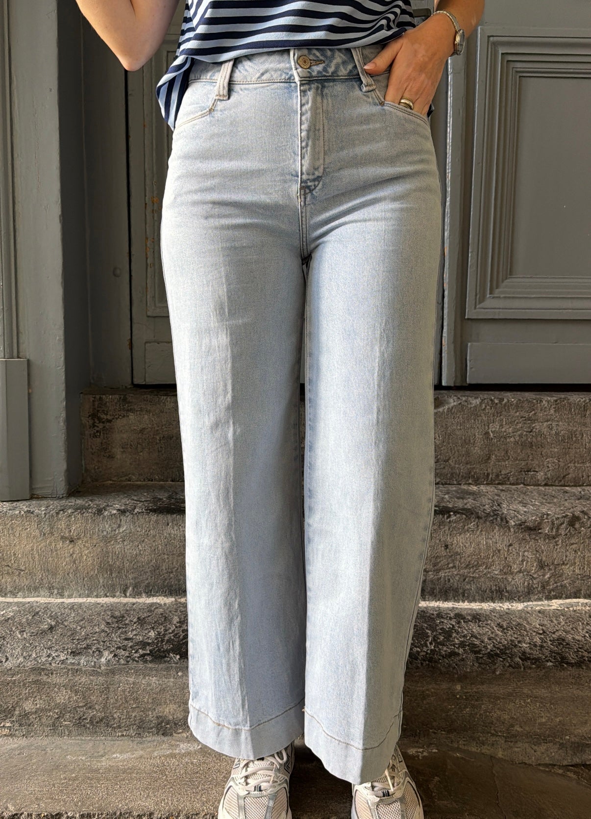 Jean Wide BASILE Denim clair ORAIJE