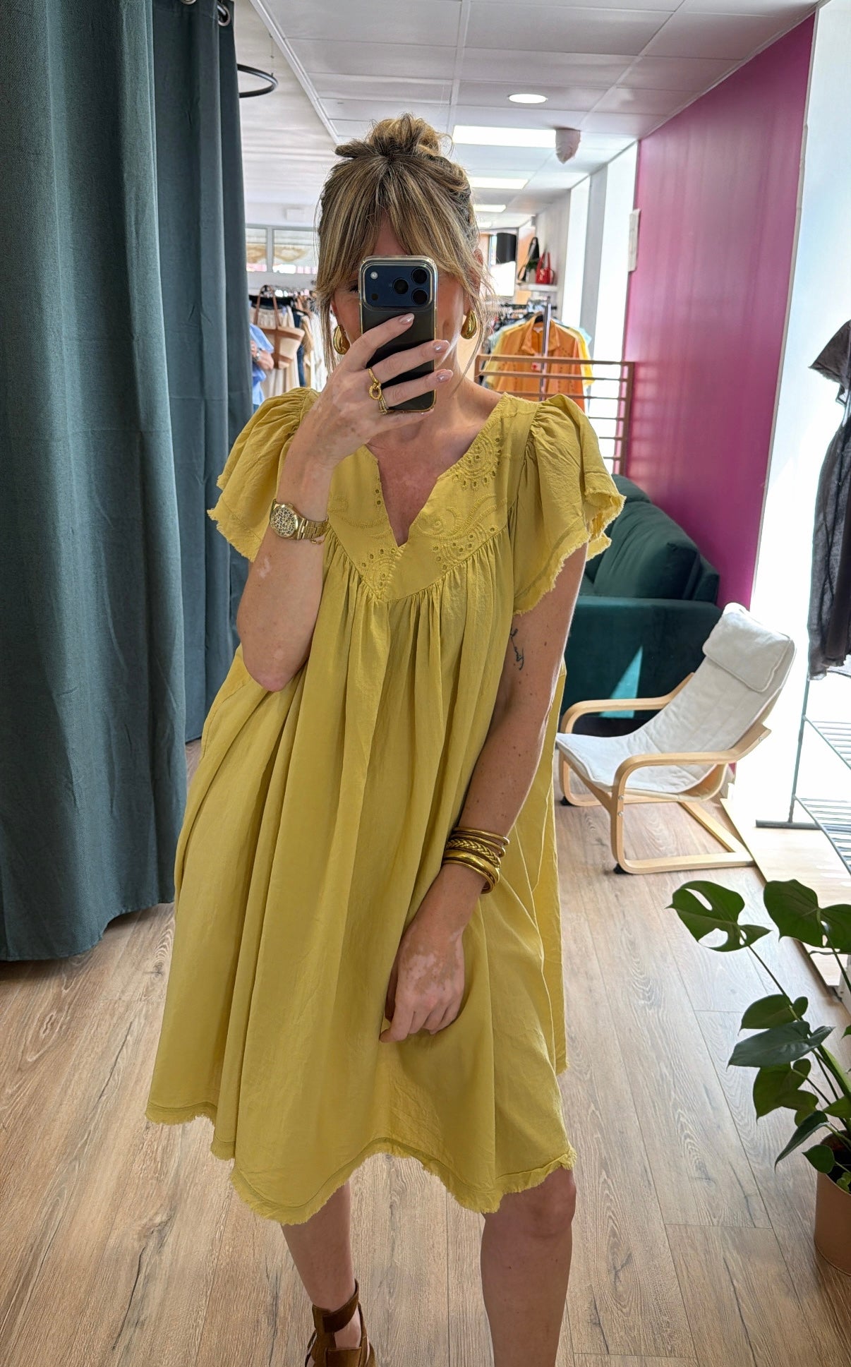 Robe MONISE Jaune