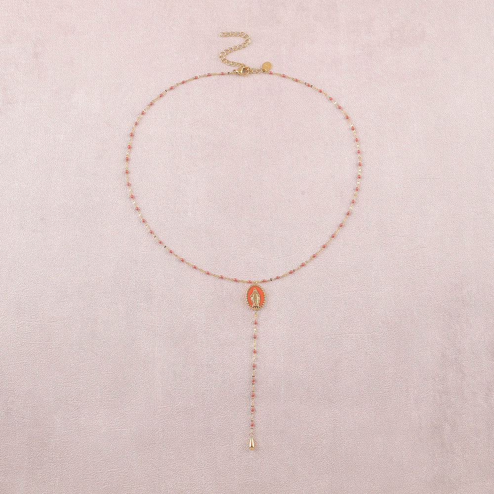 Collier cravate ELISKA Orange
