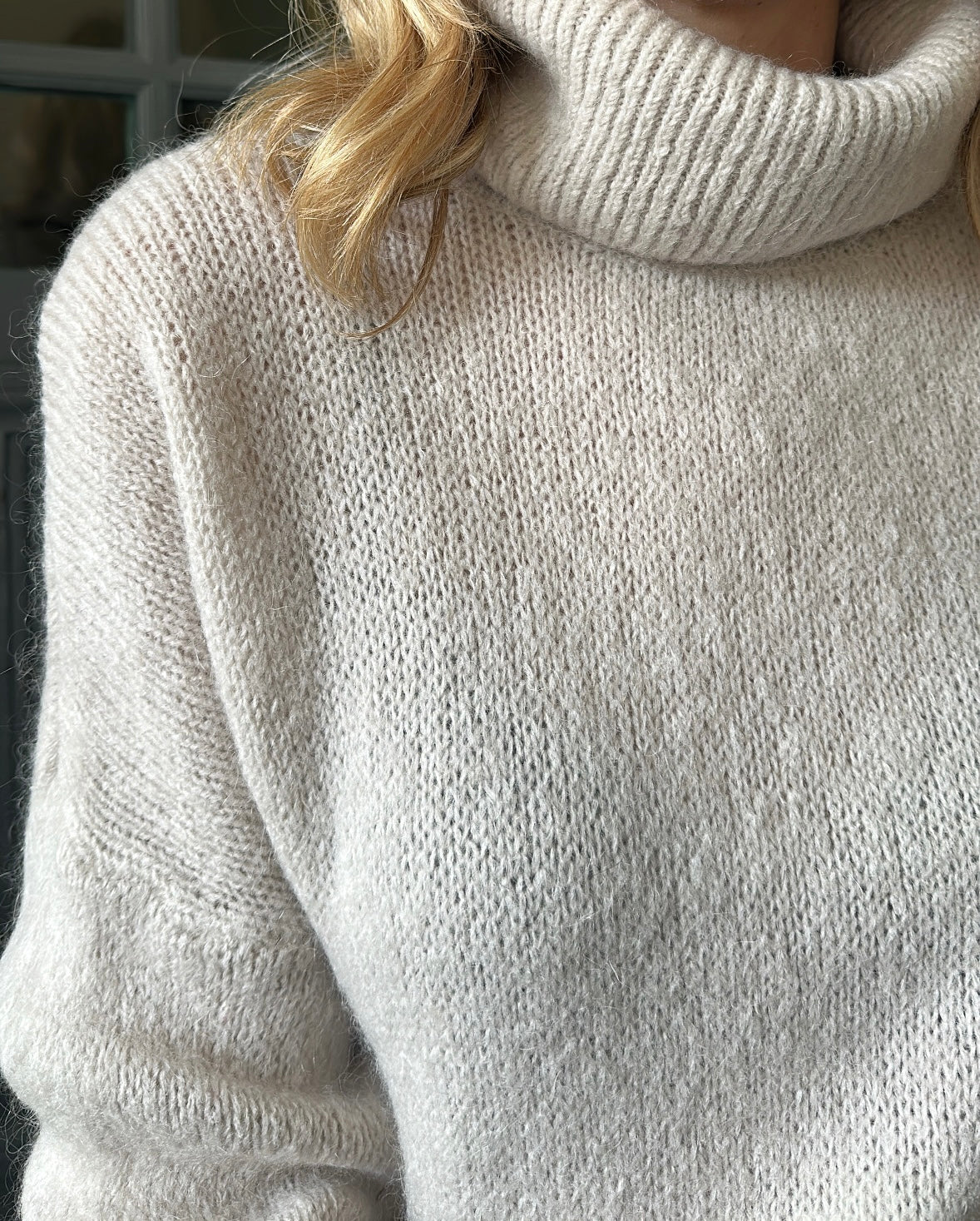 Pull col roulé NATHAN Beige