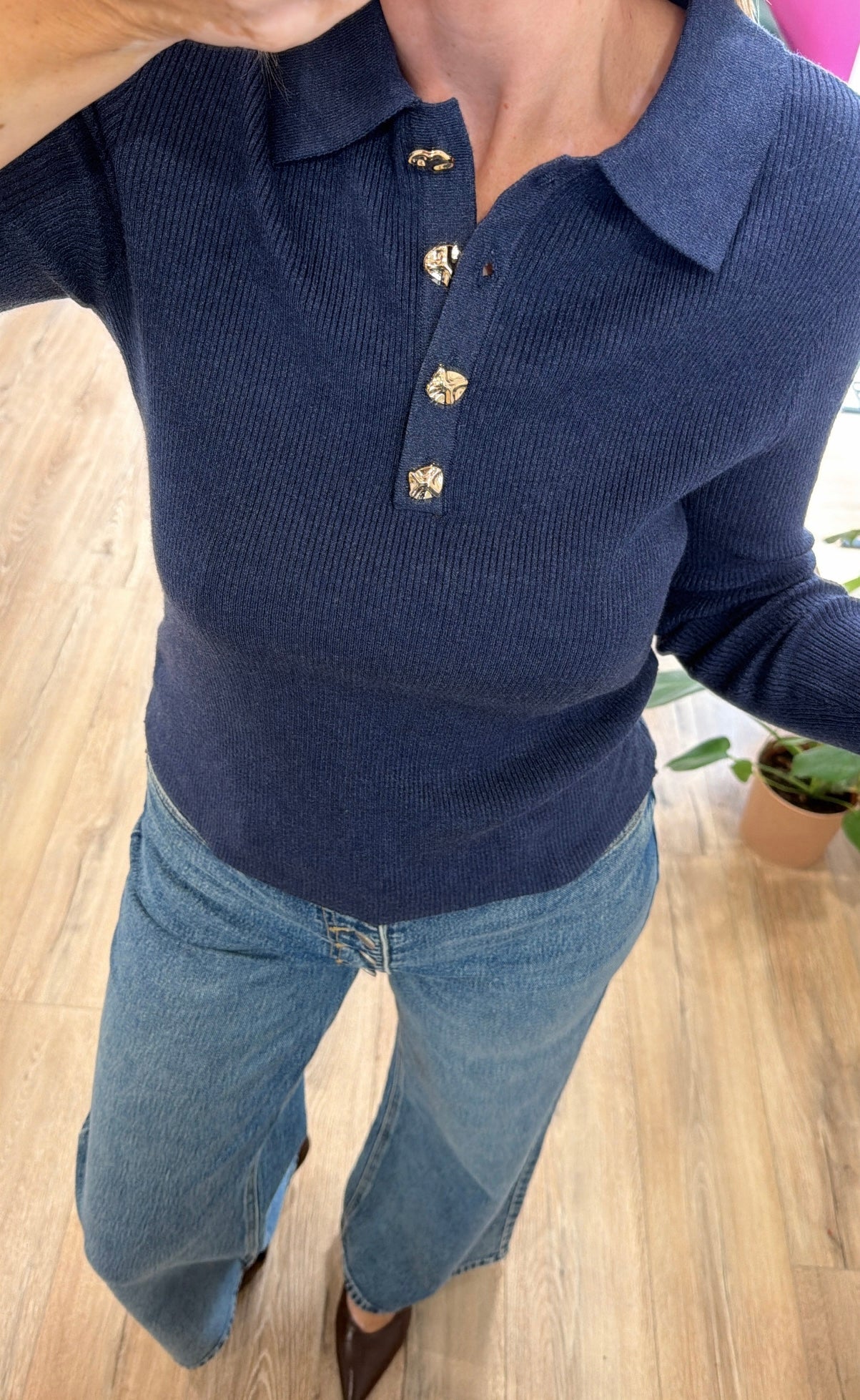 Top CÉLIAN Bleu marine