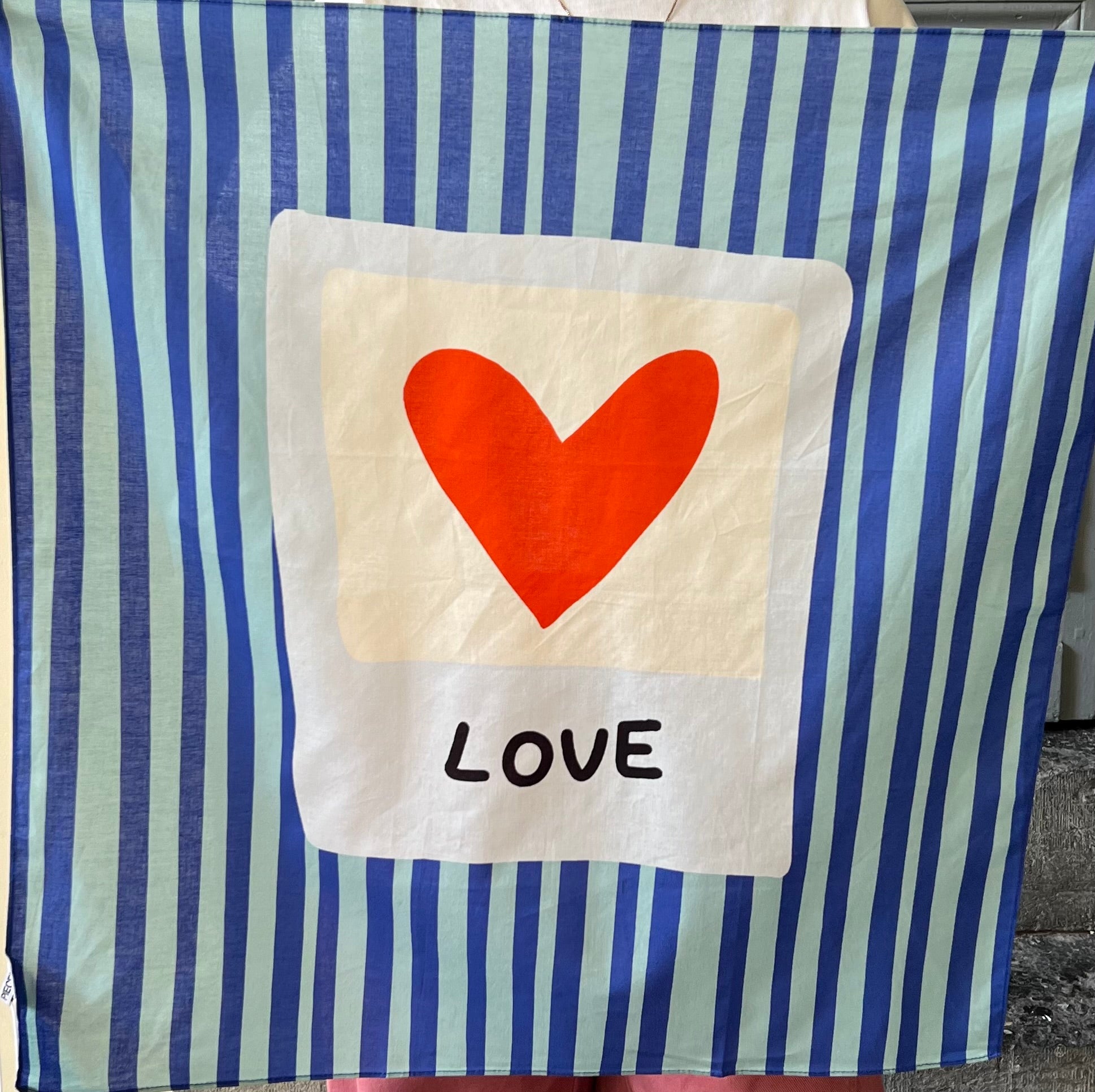 Foulard JOLANDA PIECES Bleu roi/Vert sauge