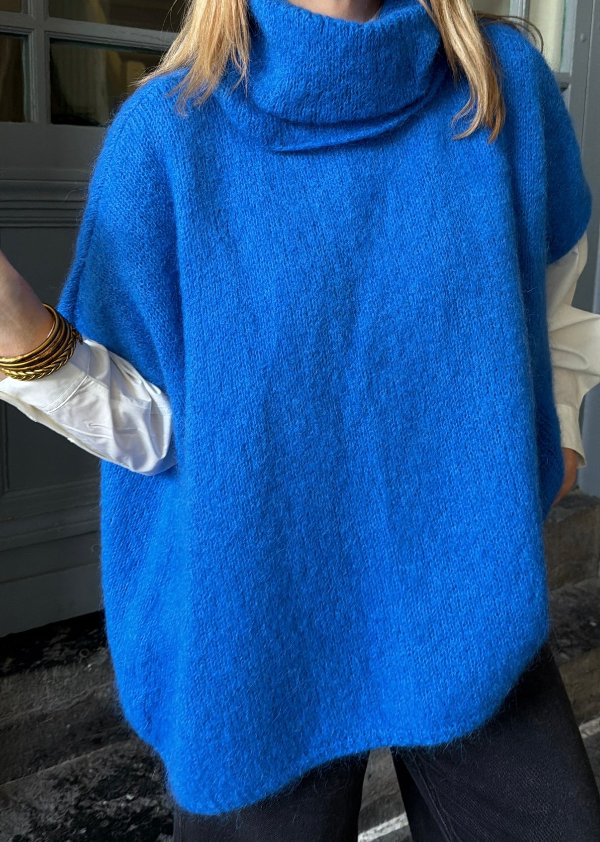 Pull sans manche MAYA Bleu électrique