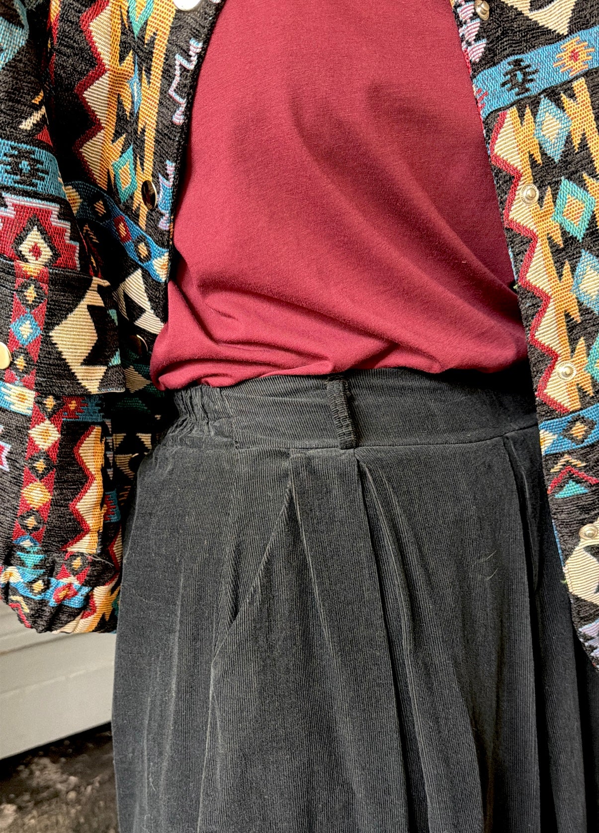 Pantalon EMY velours noir