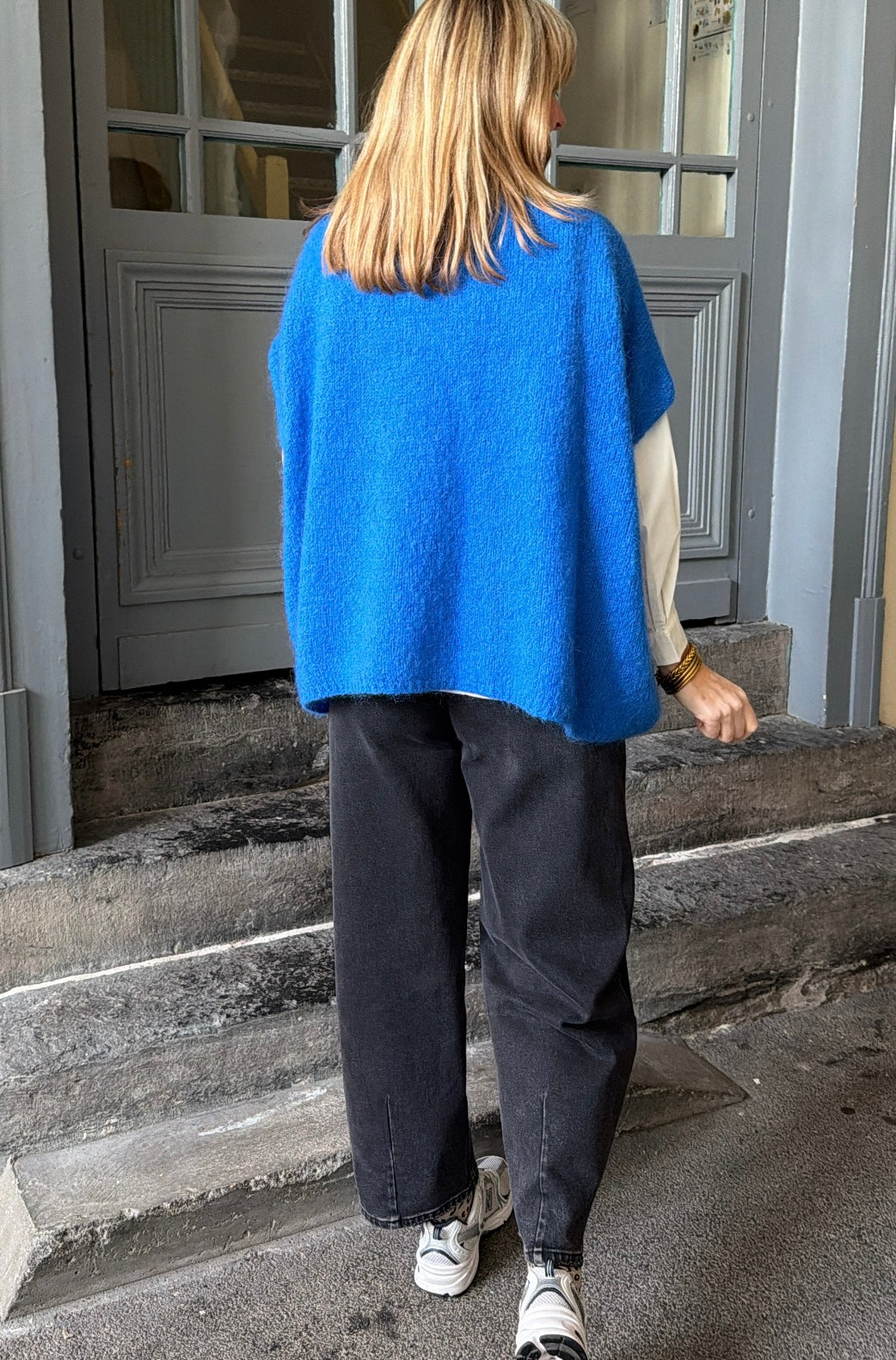 Pull sans manche MAYA Bleu électrique