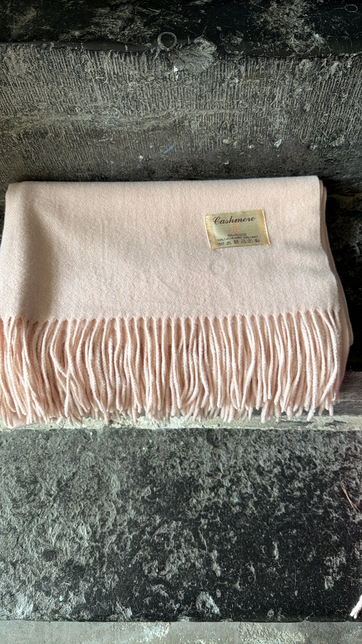 Maxi écharpe LOU Nude rosé