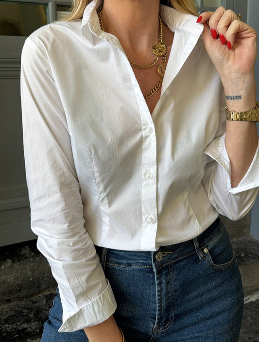 Chemise SUSSI blanche PIECES