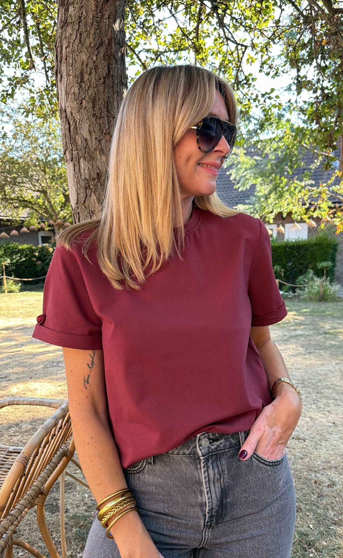 T-shirt KYOTO Bordeaux