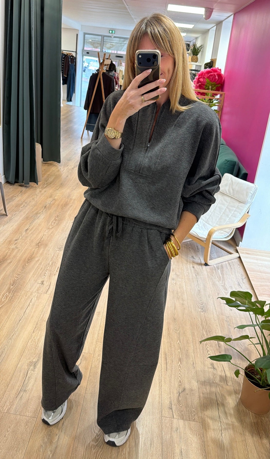 Sweat MAUDE Gris chiné