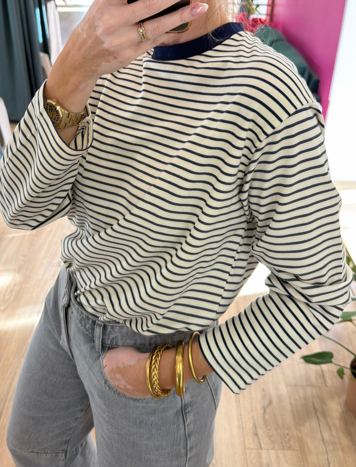 T-shirt LILI Bleu marine