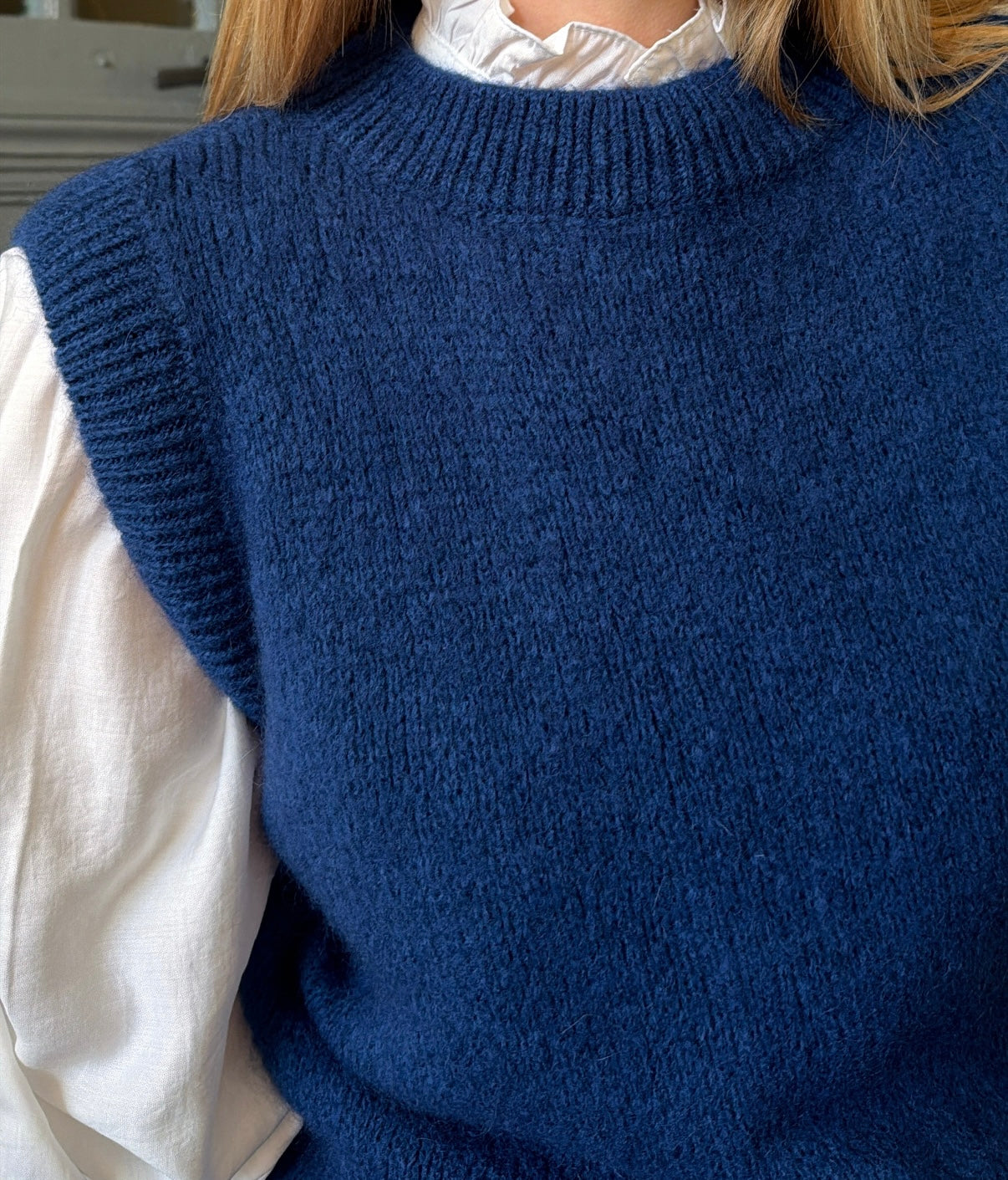 Pull LALY Bleu pétrole