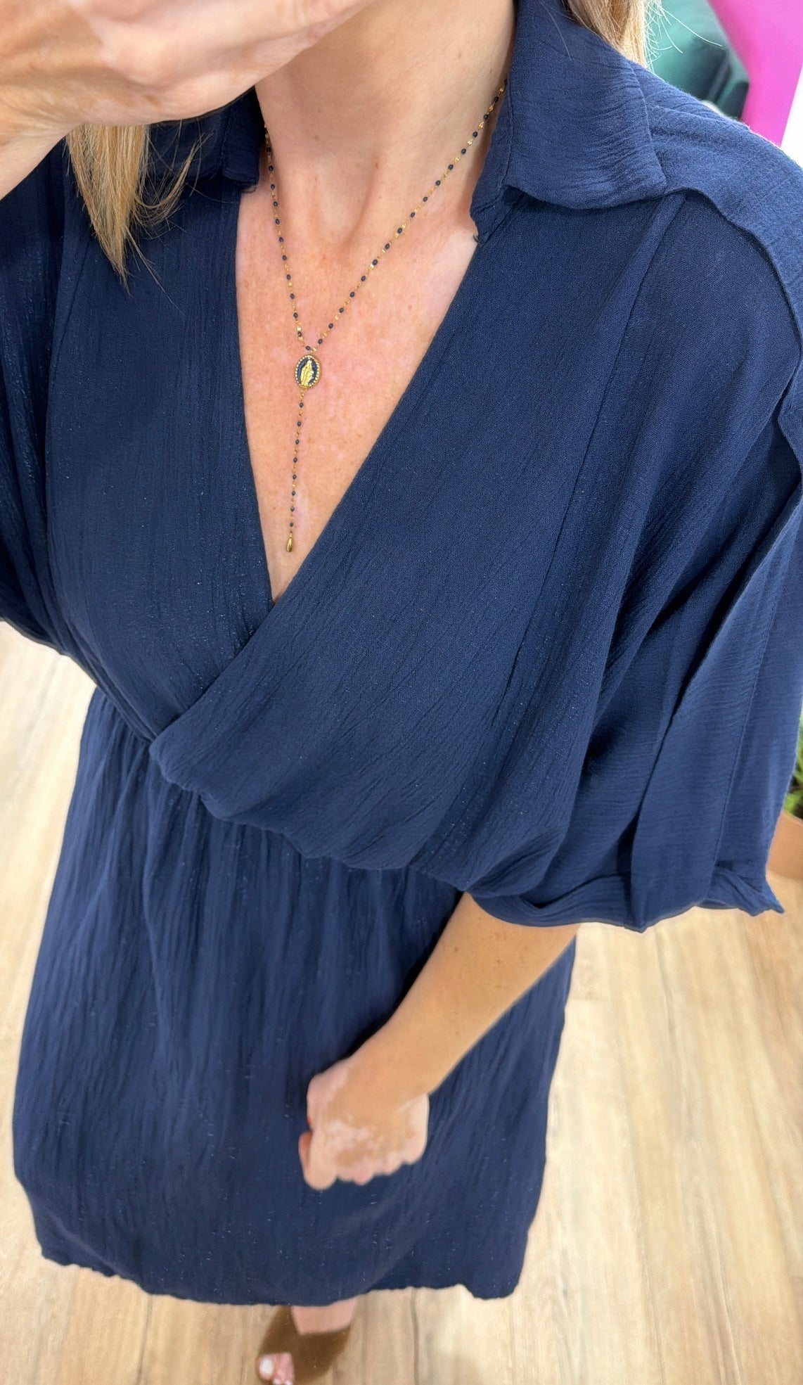 Robe IRIS Bleu marine