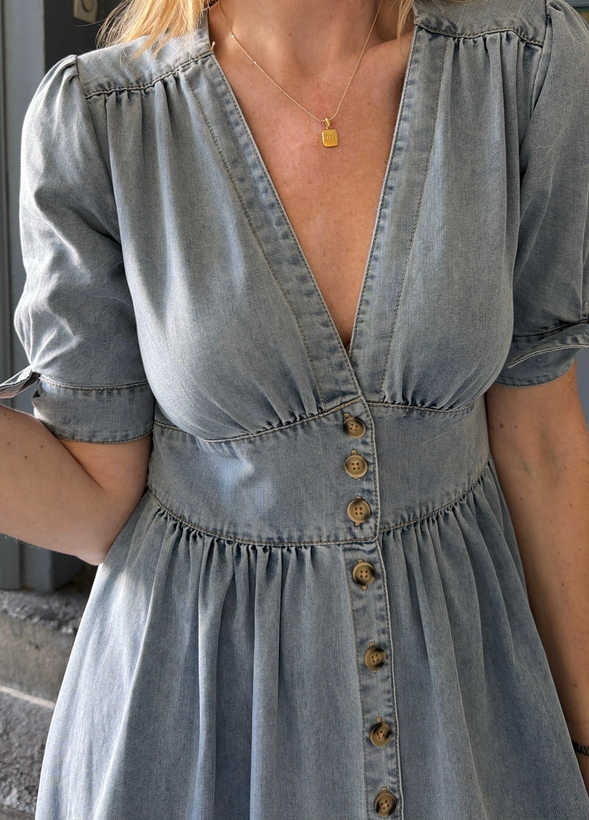 Robe DANIELLA Bleu denim