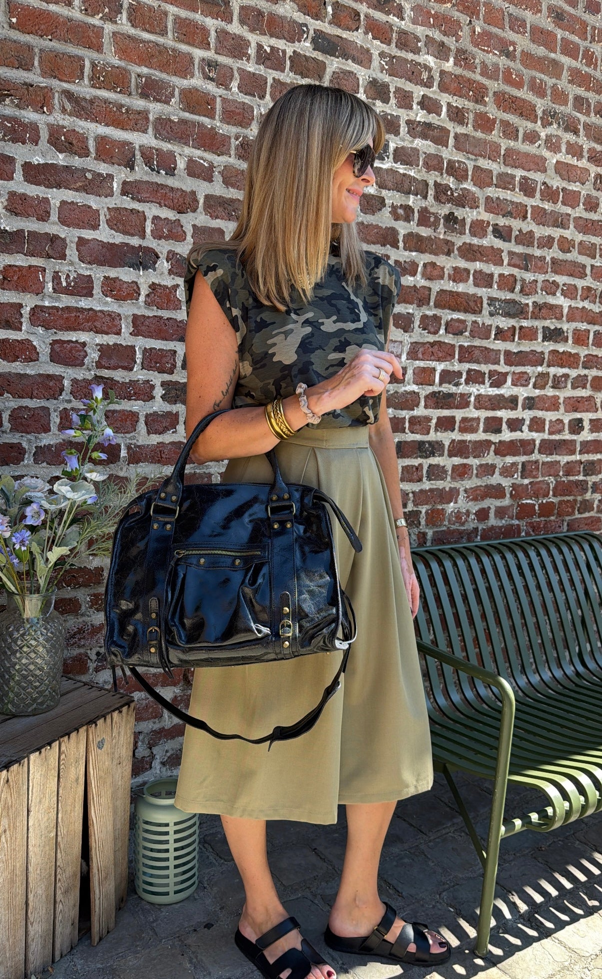 Sac ELSA Noir brillant
