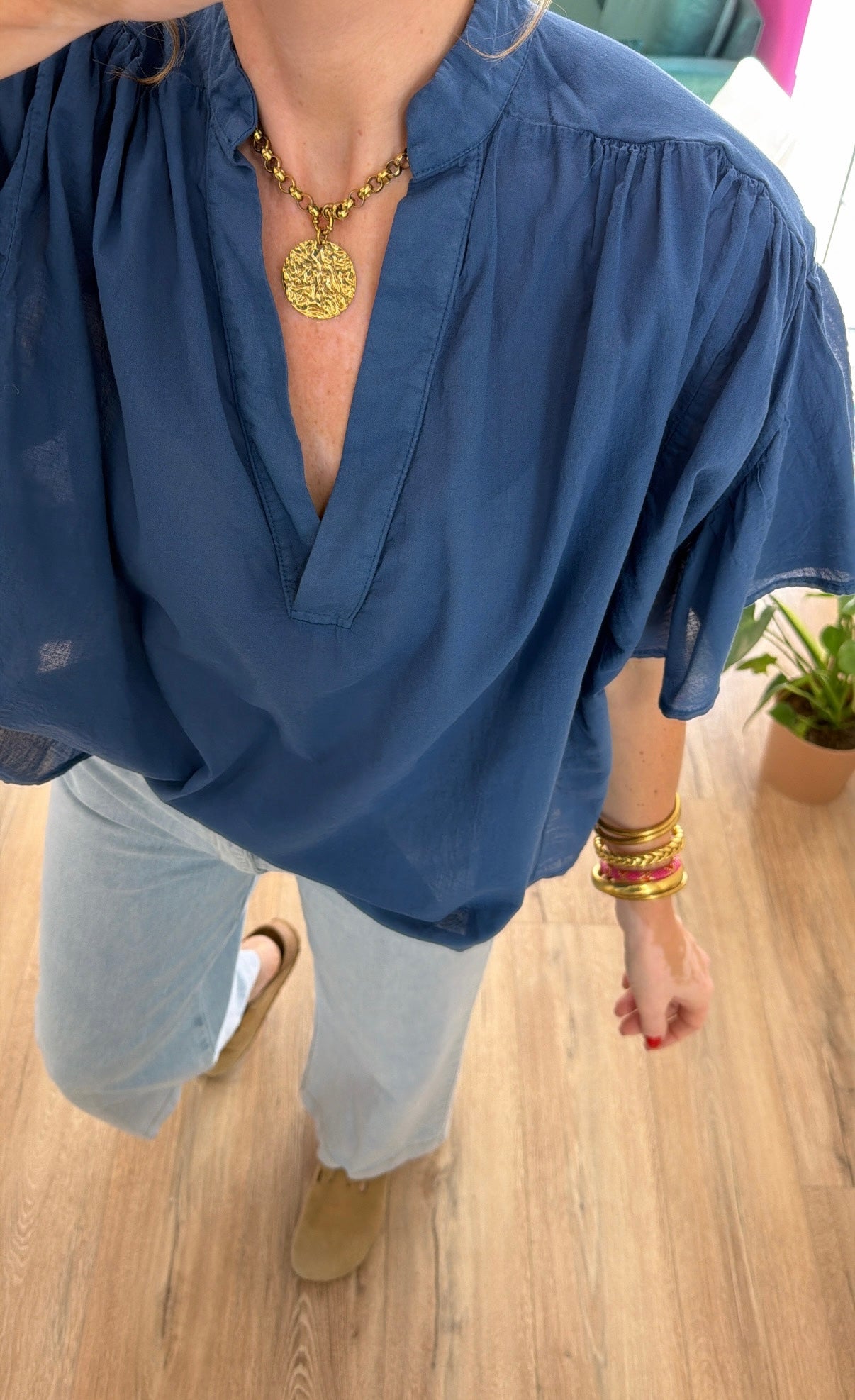 Blouse OXANE Bleu nuit