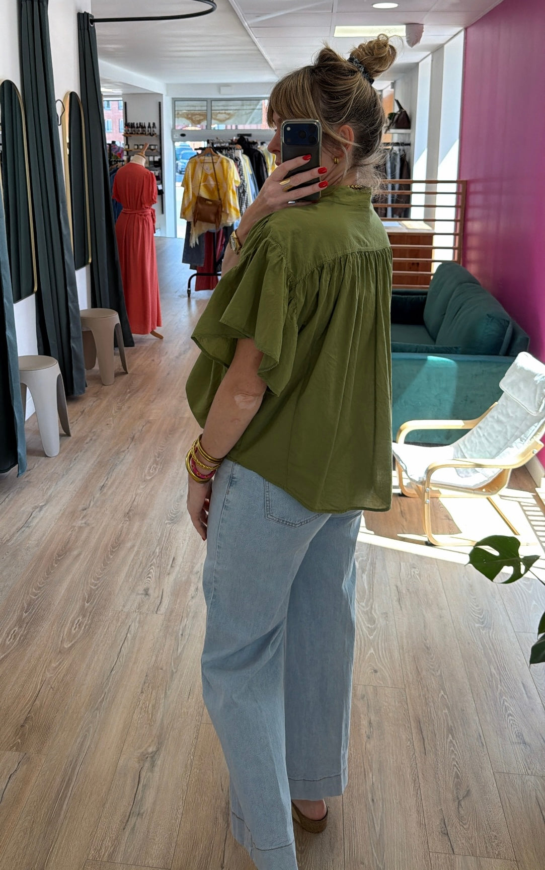 Blouse OXANE Vert Olive
