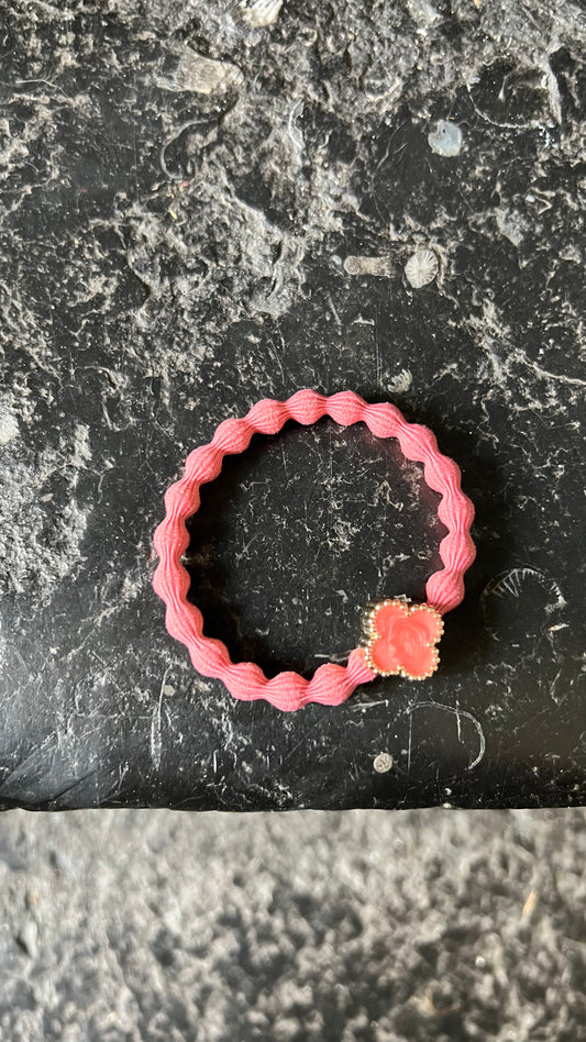 Bracelet élastique Quatrefoil Pink