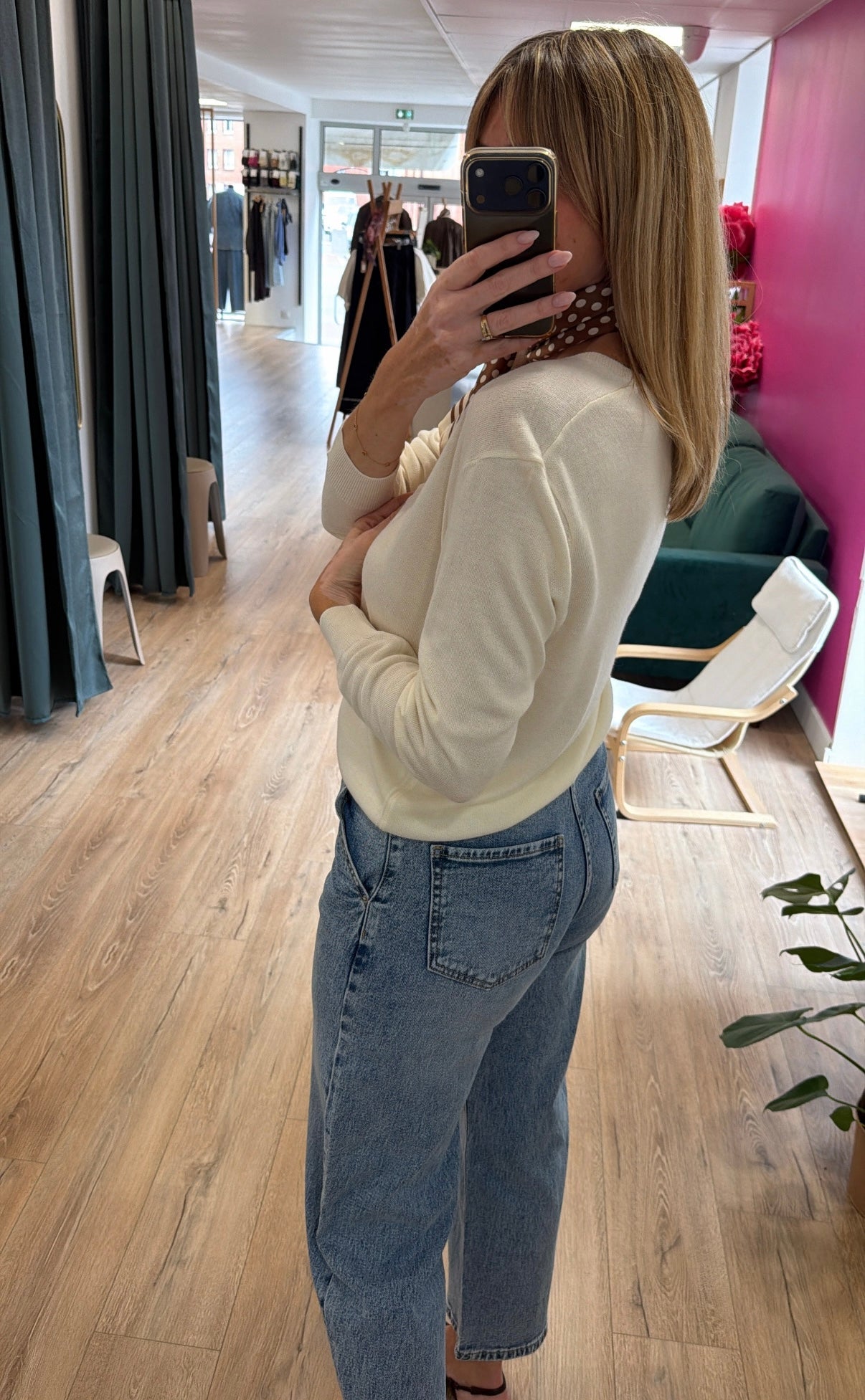 Pull V NÉLIO Écru