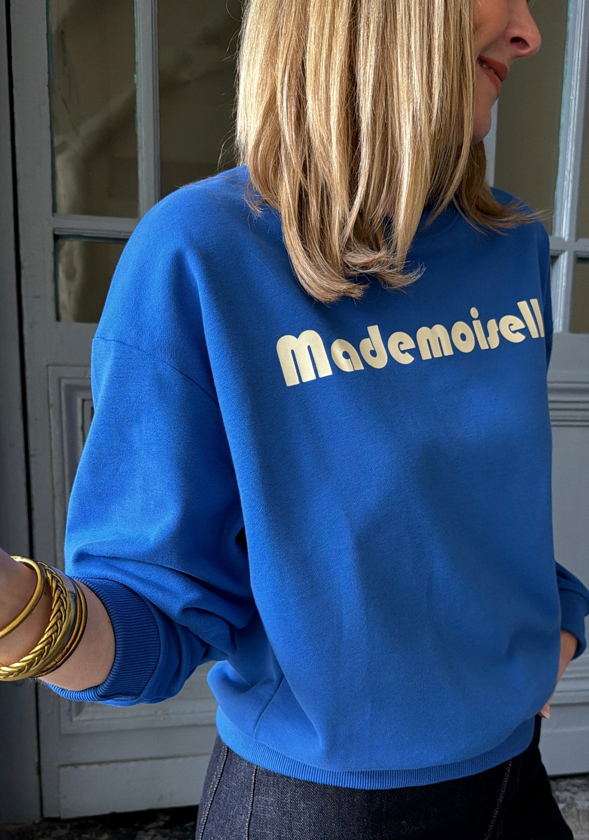 Sweat MADEMOISELLE Bleu électrique