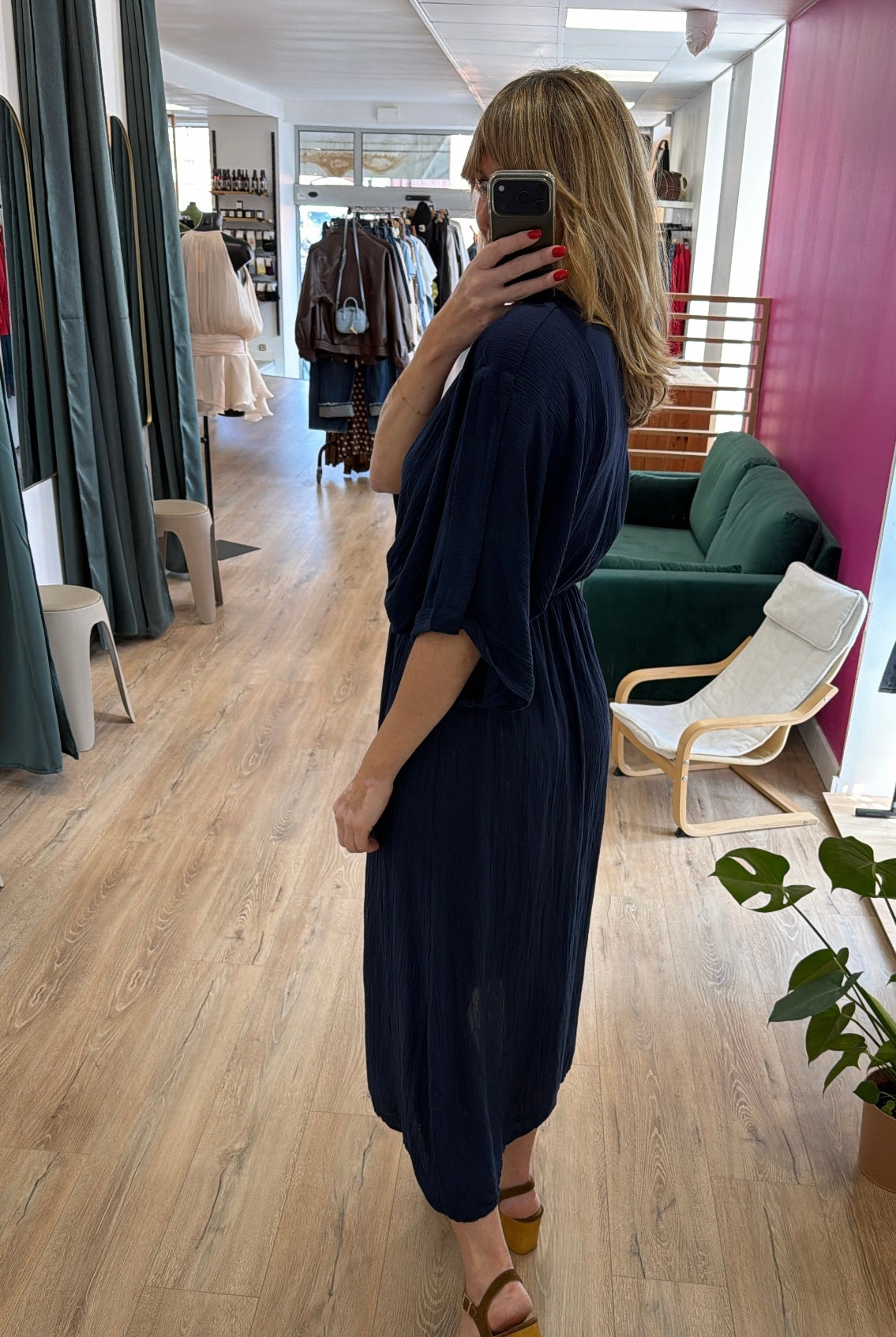 Robe IRIS Bleu marine