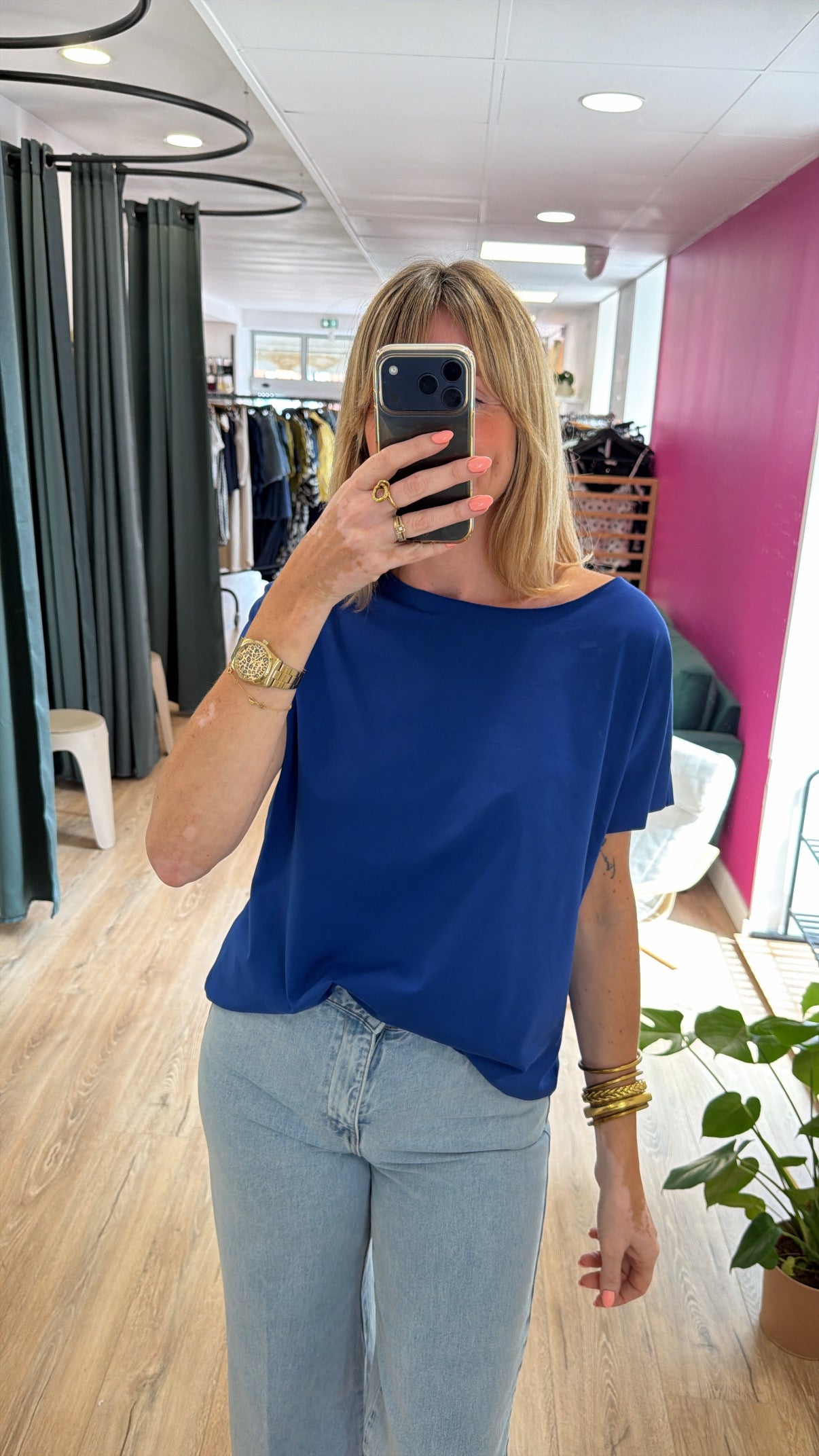 T-shirt GIGI Bleu électrique