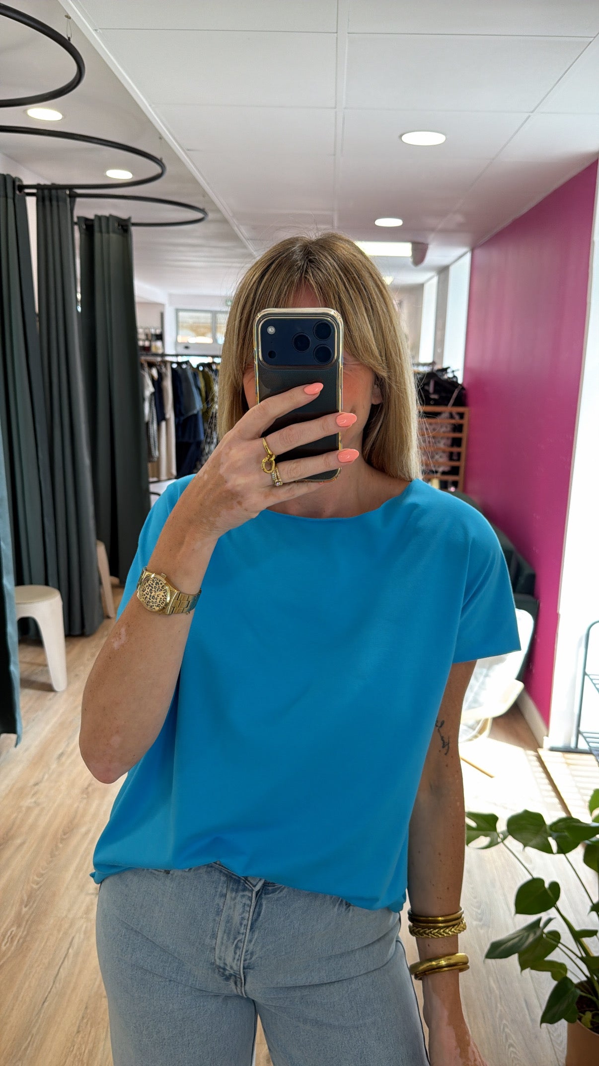 T-shirt GIGI Bleu océan