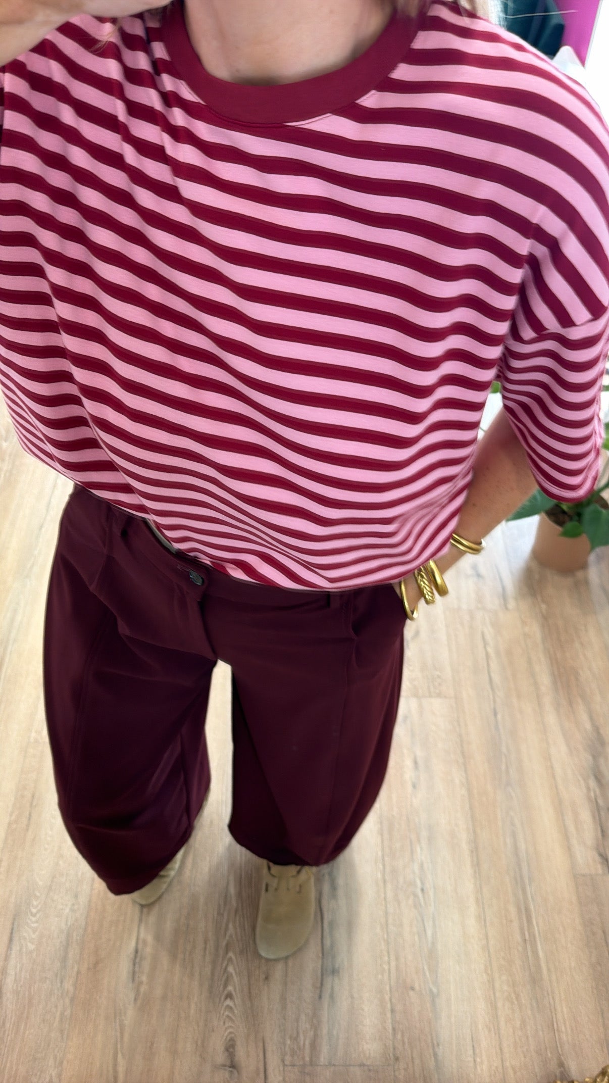 T-shirt NAO Rose/Bordeaux
