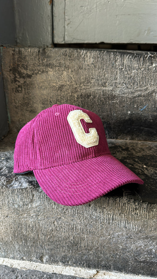 Casquette velours C Orchidée