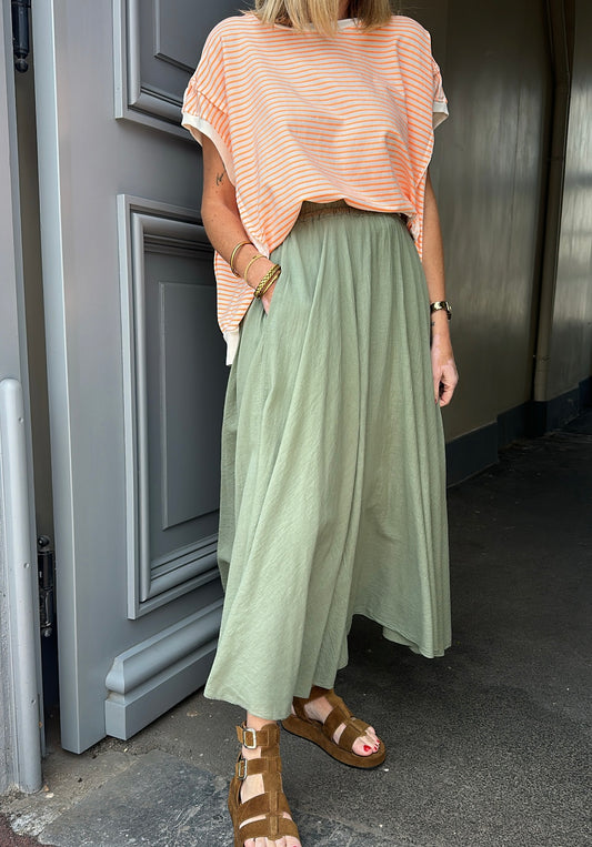 Jupe CHRISTINA Kaki
