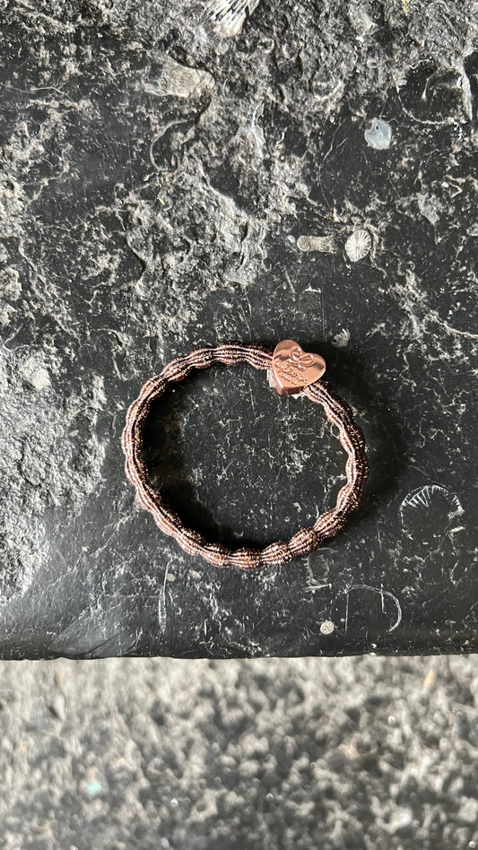 Bracelet élastique Metallic Chocolate