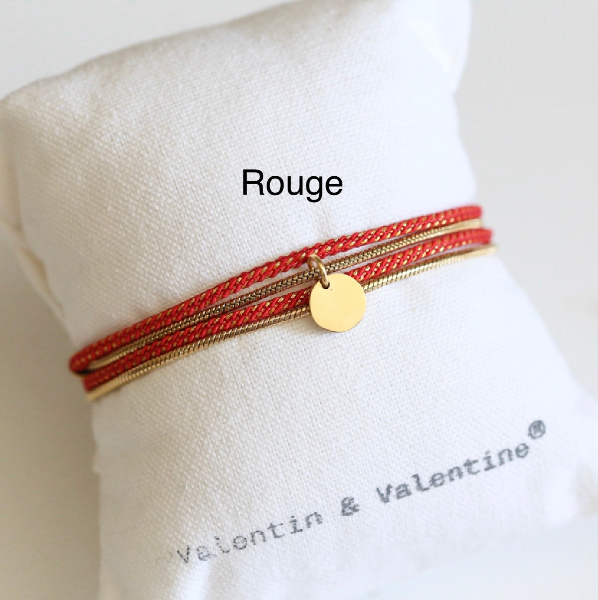 Bijoux VALENTIN & VALENTINE 2 en 1 Rouge