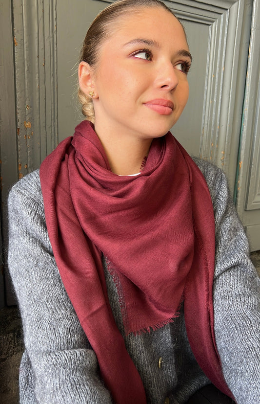 Écharpe HAILEY PIECES Bordeaux