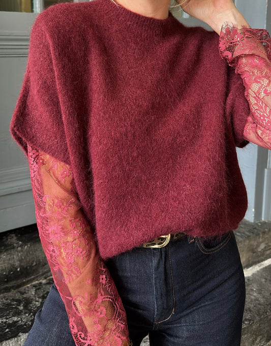 Pull YVES Bordeaux