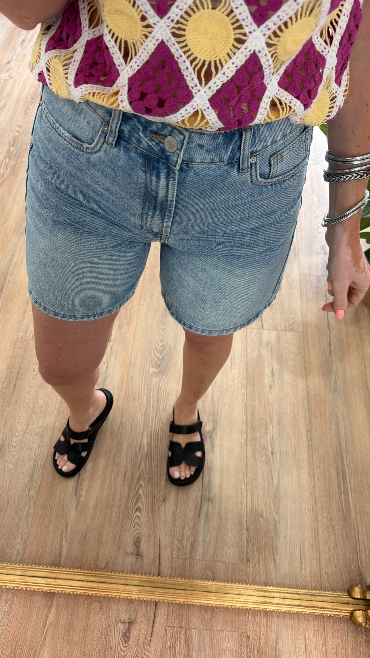 Short ALIYAH Denim clair