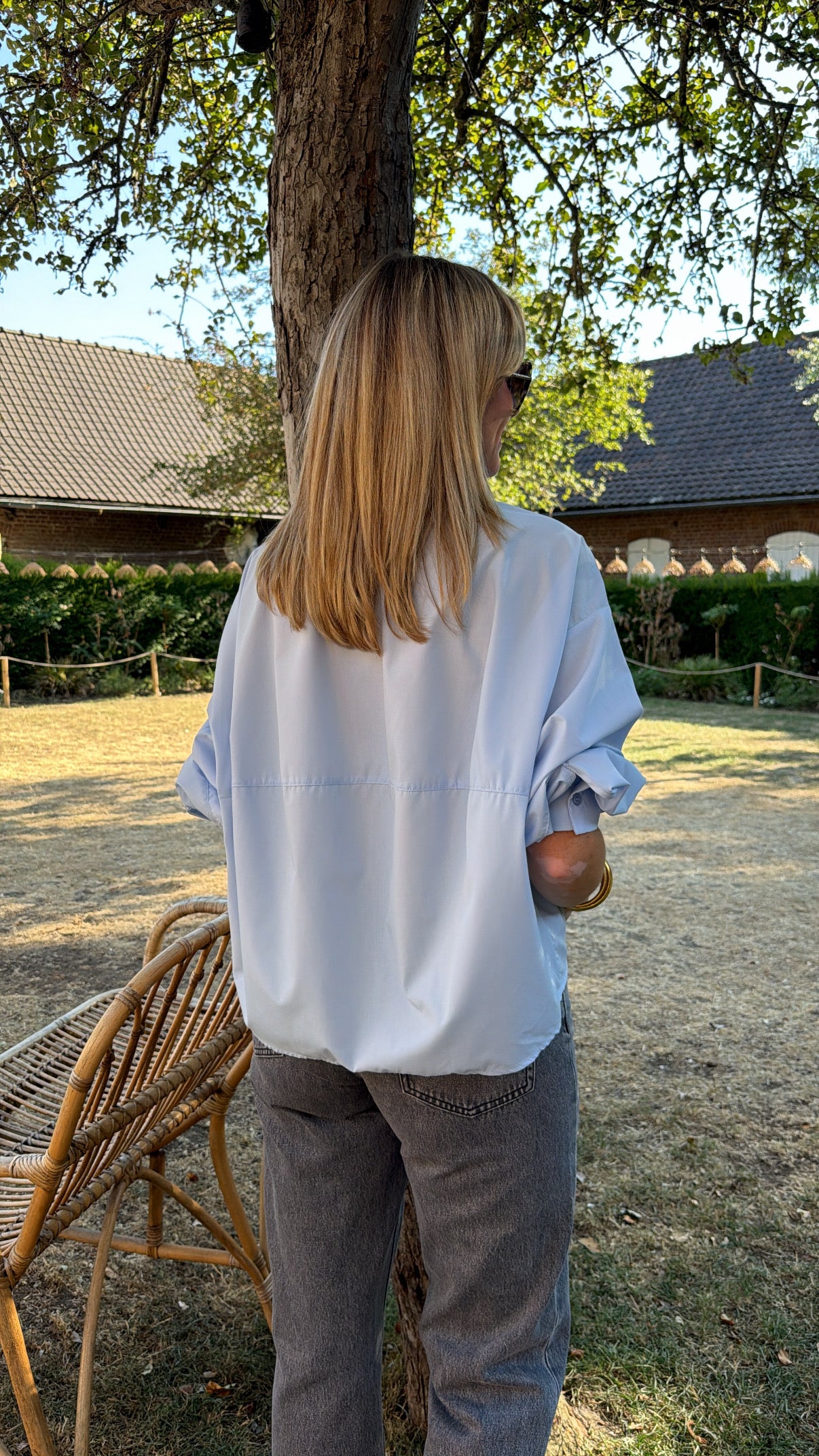 Chemise LEA Bleu ciel