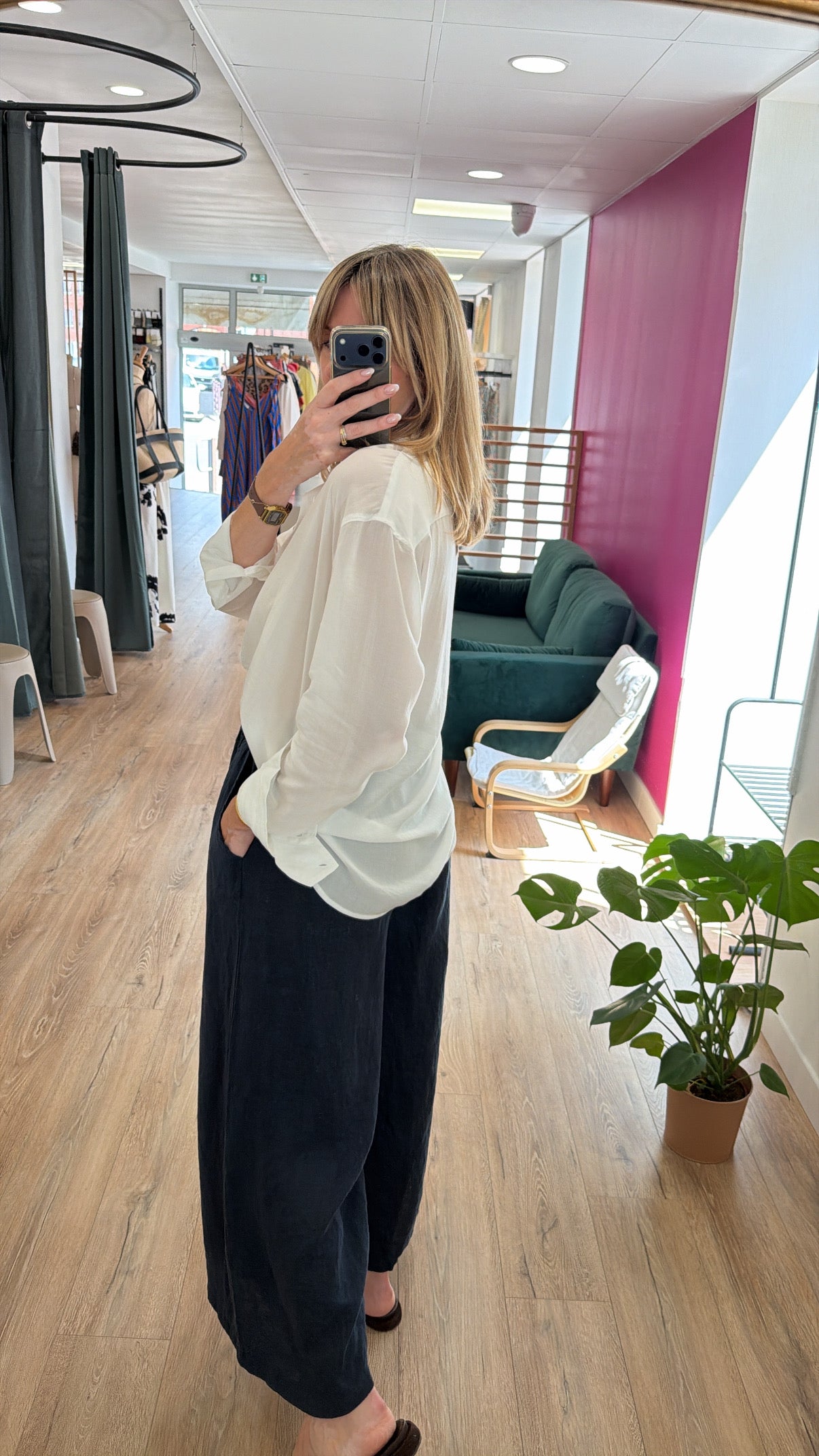 Pantalon LINA Bleu marine