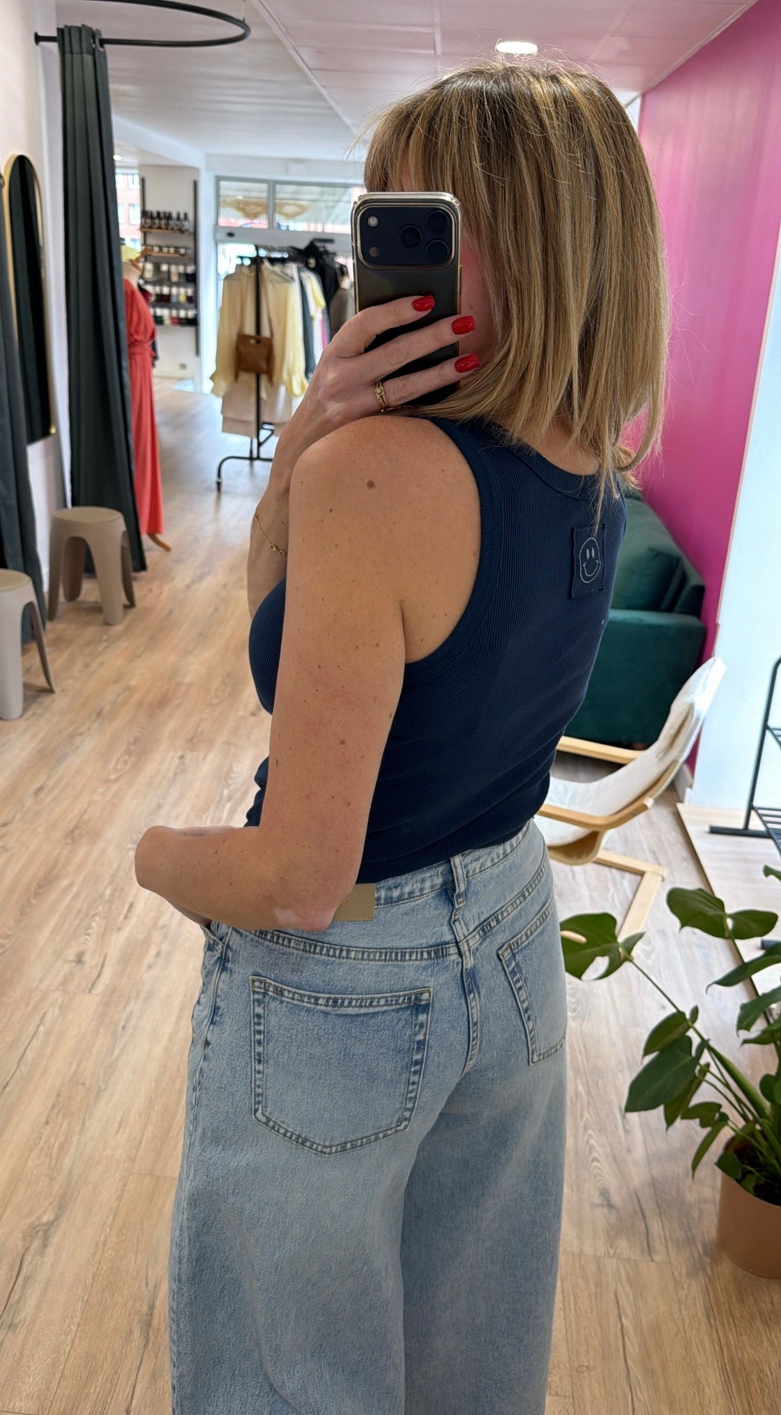 Top NOAME Bleu marine