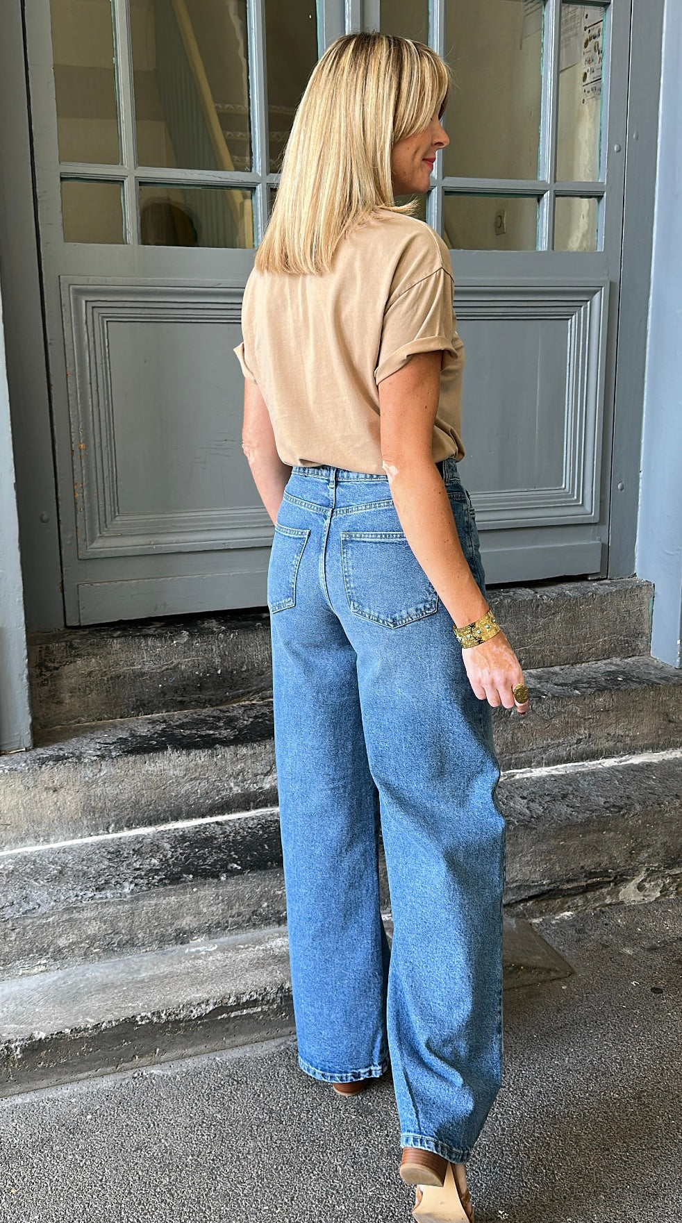 Jean SELMA Medium Blue Denim PIECES