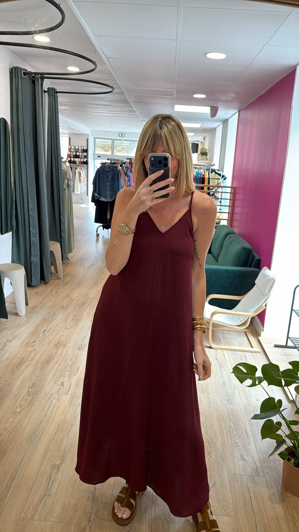 Robe CÉLESTE Bordeaux