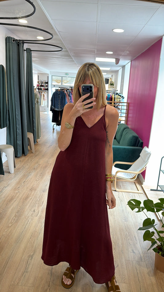 Robe CÉLESTE Bordeaux
